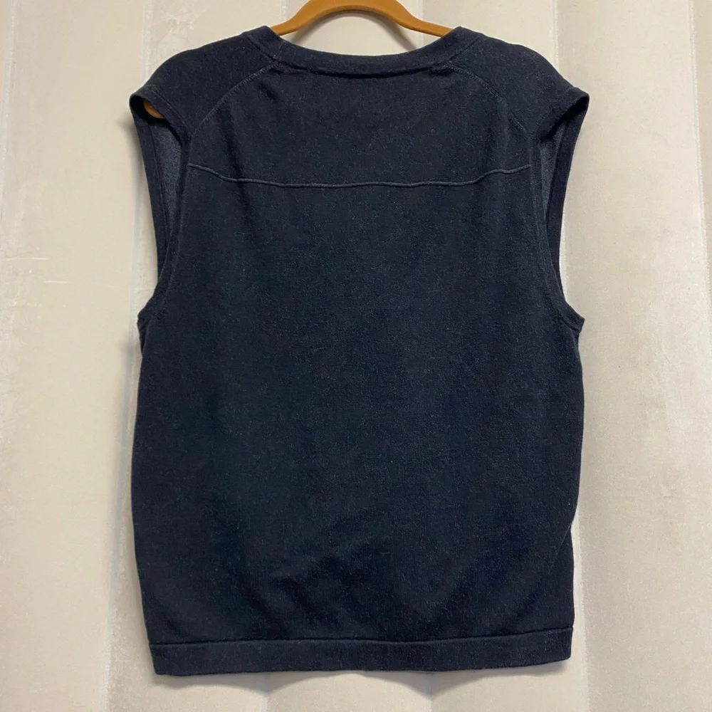 Robert Talbott Carmel Men’s Vest Sleeveless Cardigan Medium Silk Cashmere Cotton